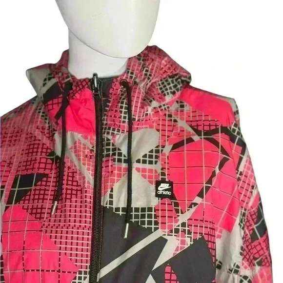 Nike Floral Full Zip Windrunner Jacket Womens Pink Size Large. - Picture 6 of 6